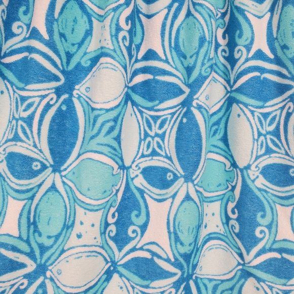 Lilly Pulitzer Brigitte Blue & White Terry Cloth Swim Sleeveless Cover Up Sz. XS - Picture 8 of 10